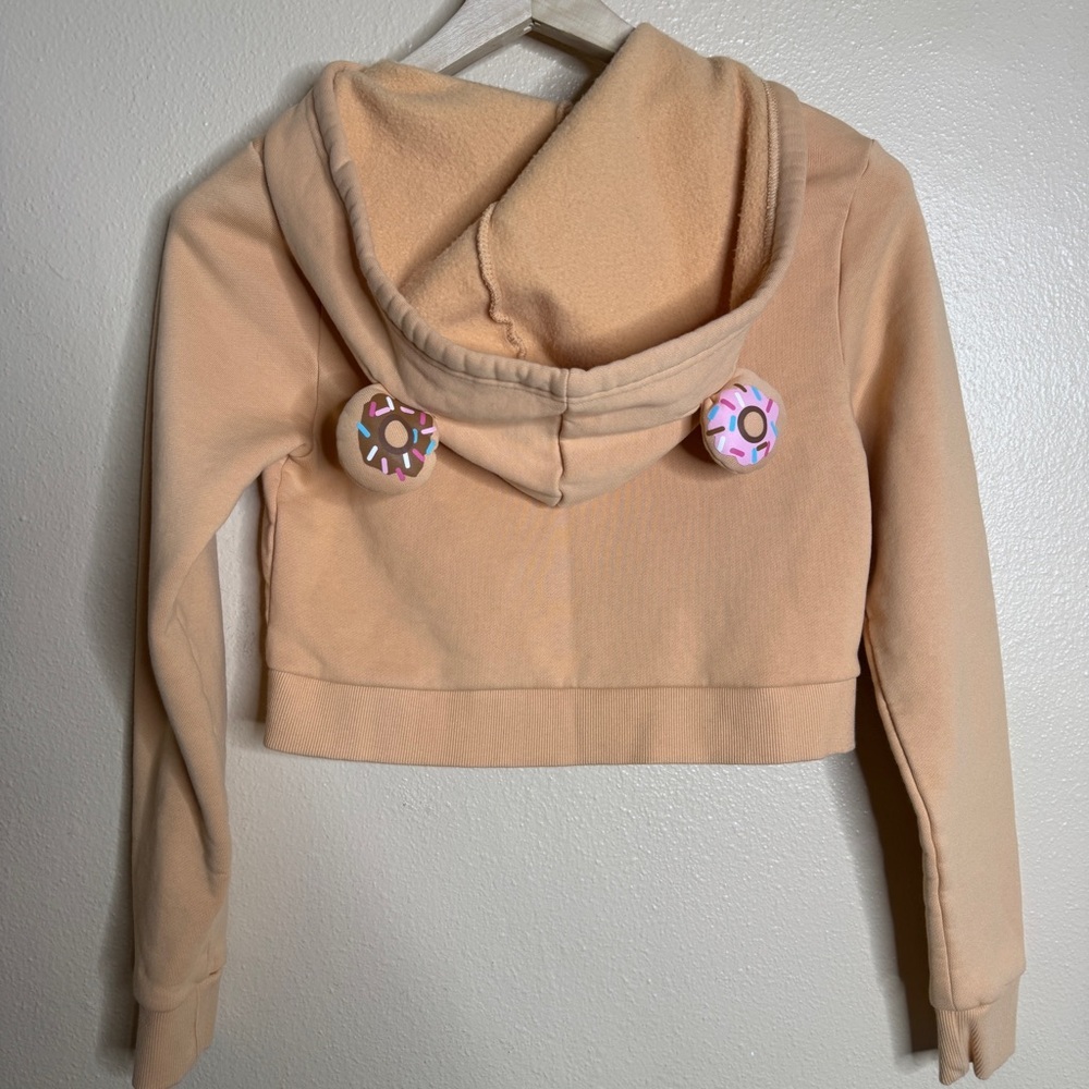 Tokidoki Sweater Women's SP Cropped Donutella Donut Ears Hoodie New - Picture 7 of 9
